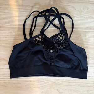 Love, Mar LF Stores Black High Neck Bra Bralette Small